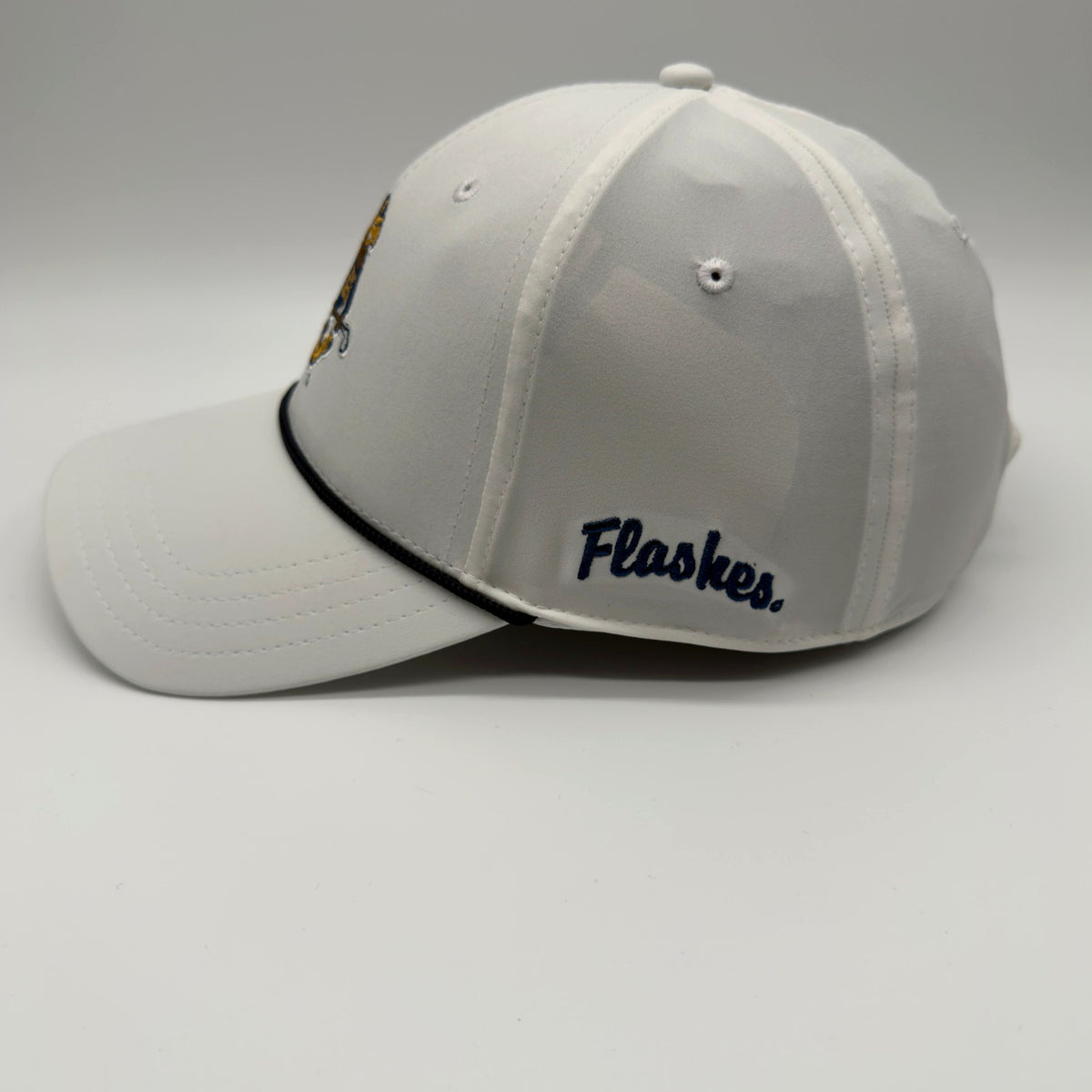 Kent State Fearless Flash Golf hat in white, side view