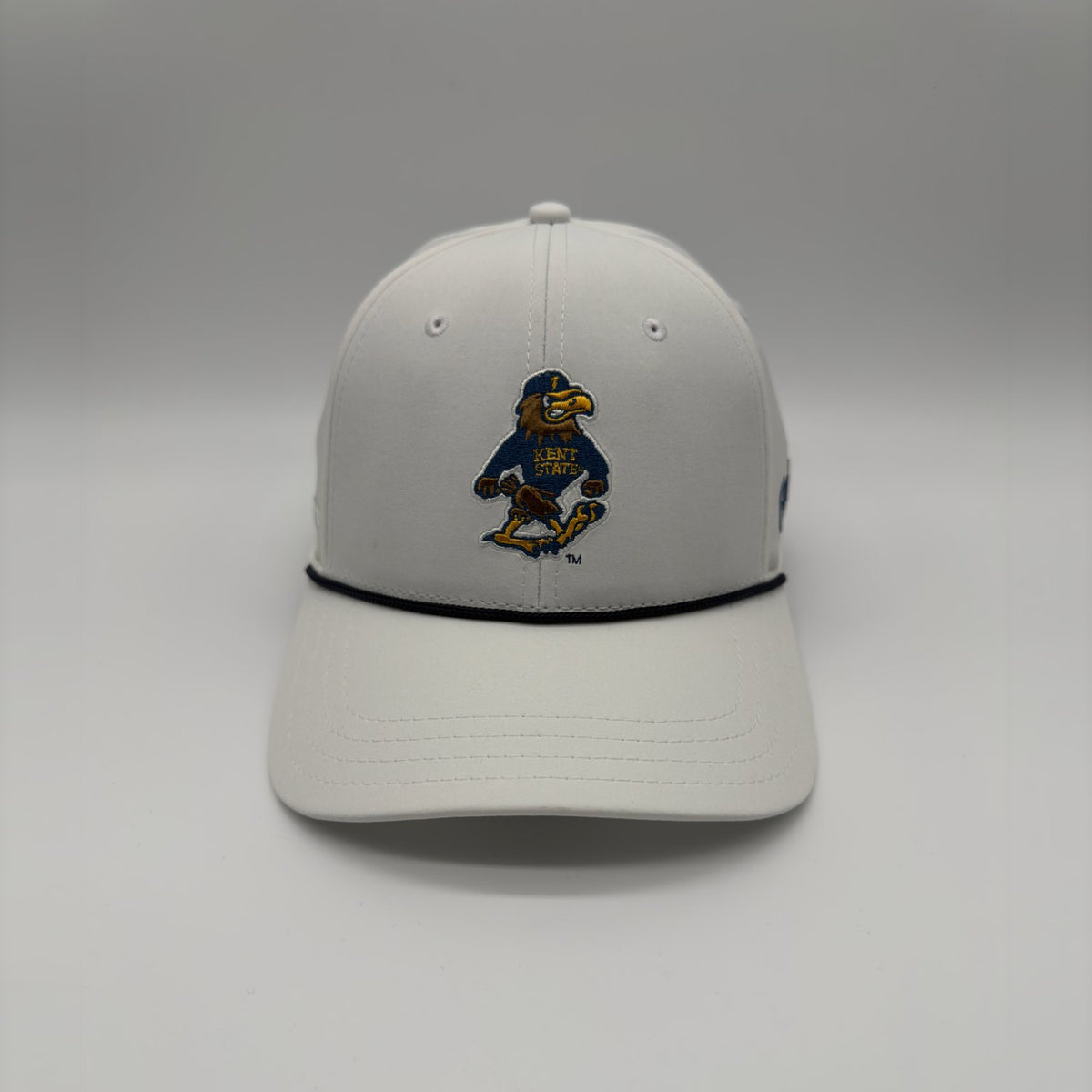 Kent State Fearless Flash hat in white, front view